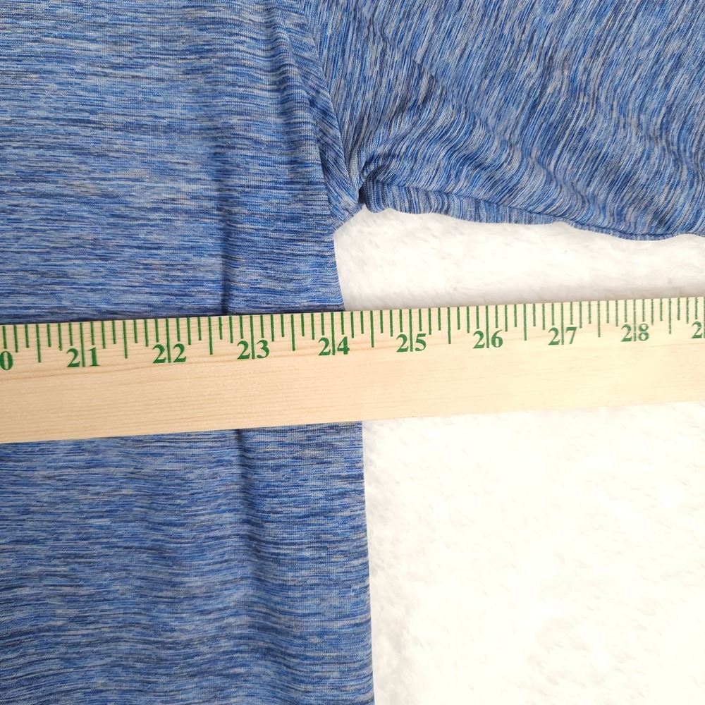 FootJoy Polo Shirt Mens XXL Blue Heathered Golf Performance FJ Logo Short Sleeve - Picture 9 of 12